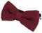 DonDon Herren Strick Fliege gebunden und längenverstellbar 11 x 6 cm dunkelrot