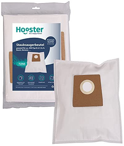 10 Staubsaugerbeutel alternativ zu Bosch Siemens Type G oder Swirl S67 und S73 - Material Vlies 5-lagig - 10er Packung inkl. 1 Mikrofilter