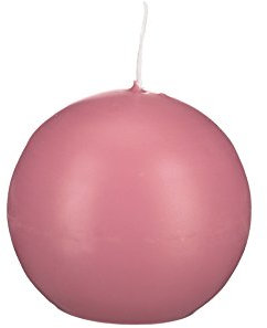 runde Kerzen Rosa, 80 mm, 6 Stueck