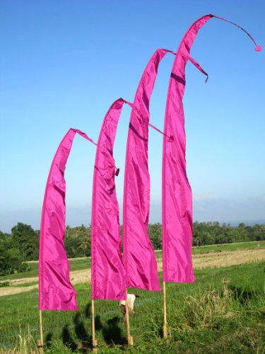 Bali-Fahne, Polyester, aubergine, 5 Meter