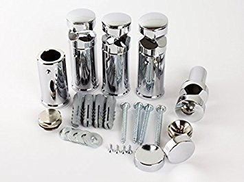 Brackets For Heated Towel Rail Radiators Curved or Flat Universal With Bleeding Key