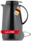 Helios Servitherm Thermoskanne Schwarz 1,3L – 6h Heiß - Hält Getränke heiß & kalt – Einhandbedienung - Robustes Design für Kaffee & Tee