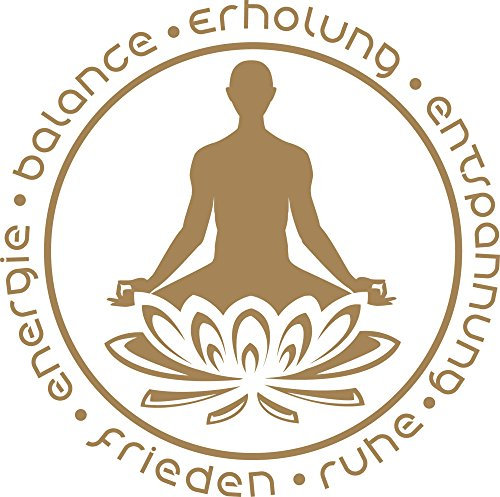 GRAZDesign Wandtattoo Bad Frieden Ruhe Erholung Wellness Wandaufkleber Wand Aufkleber - 57x57cm / 081 hellbraun