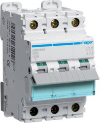 Hager NR-Series – Switch MAGNETICO Tripolar 63 A curva-c