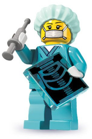 LEGO 8827 - Minifigur Chirurg / Arzt aus Sammelfiguren-Serie 6