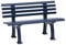 Blome Sitzbank Ibiza – Gartenbank in blau, Parkbank für Garten, Balkon, Terrasse, 2-Sitzer, Made in Germany