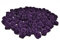 Rosen 15 mm x 100 Stück Satinrosen Aufnäher Deko Blumen Röschen zum Basteln Haarschmuck kleine Rosenköpfe Farbe: dunkel pflaume 285