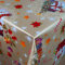 Wachstuch Wachstischdecke Tischdecke Gartentischdecke Weihnachten Zuckerstange Gold Breite & Länge wählbar 80 x 140 cm Eckig abwaschbar