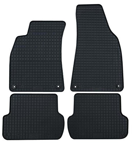 PETEX Gummimatten passend für Superb III Limousine ab 06/2015 / Kombi ab 09/2015 / Superb iV ab 10/2019 Fußmatten schwarz 4-teilig
