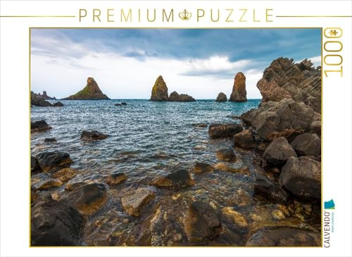 CALVENDO Puzzle Isole dei ciclopi (Zyklopen-Inseln), Aci Trezza | 1000 Teile Lege-Größe 64 x 48 cm Foto-Puzzle für glückliche Stunden