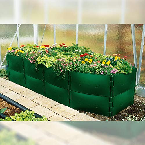 Beckmann BCV Verlängerung für Variables Hochbeet Größe 2 Höhe 50 cm Grün
