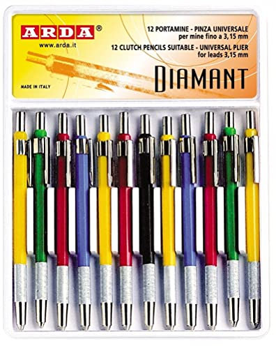 Porte-mine à pince pour mines jusqu'à 3 mm 5024 Arda pZ : 12 [5024cart]