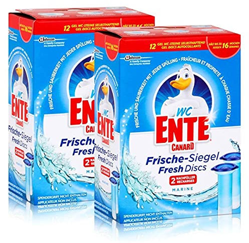 2x WC Ente Frische Siegel Nachfüller Marine