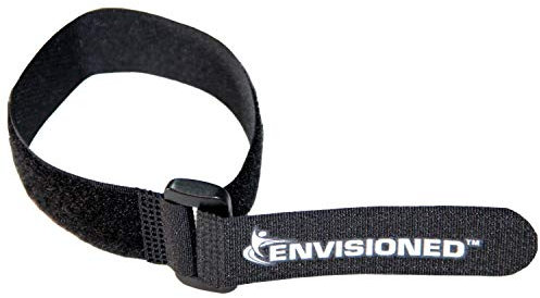 Reusable Cinch Straps 12 Pack, Multipurpose Quality Hook and Loop Securing Straps Plus 2 Bonus Reusable Cable Ties - 1 x 12 (2.5cm x 30cm)