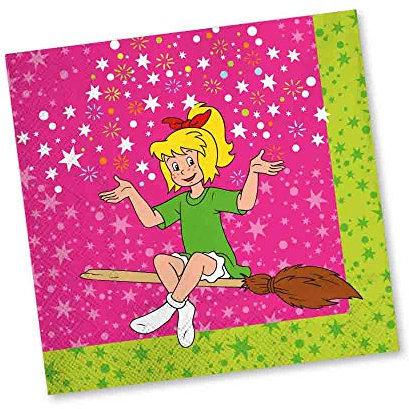 DH-Konzept NEU Servietten Bibi Blocksberg, 20 Stück, 33x33 cm
