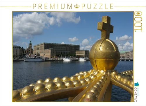 Puzzle · EIN Motiv aus dem Kalender Stockholm - Licht des Nordens | Blick von der Skeppsholmsbron nach Gamla Stan mit dem Königsschloß… · 1000 Teile · Lege-Größe 64 × 48 cm · CALVENDO Puzzle