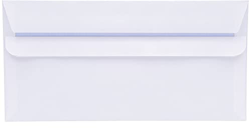 Q-Connect DL Envelopes Plain Wallet Self Seal 80gsm White (Pack of 1000)