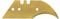 wolfcraft Professional Crescent-Shaped Blade, TiN-Coated I 4174000