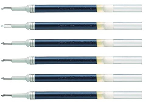 Pentel LR7 Energel Liquid Paste Refills 0.7 mm Line 0.35 mm Black Pack of 6