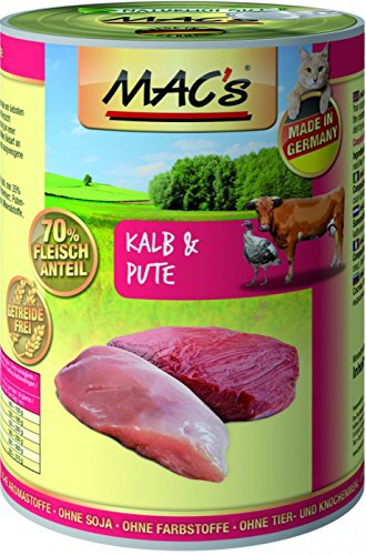 MAC's Cat Kalb & Pute (getreidefrei) 6 x 400 g
