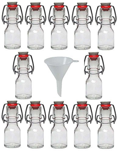 Viva Haushaltswaren Botellas de Vidrio, Cristal, 50 ml