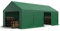 TOOLPORT Tendone deposito 4x8 m PVC 750 N verde scuro tenda capannone telaio perimetrale e rinforzo del tetto