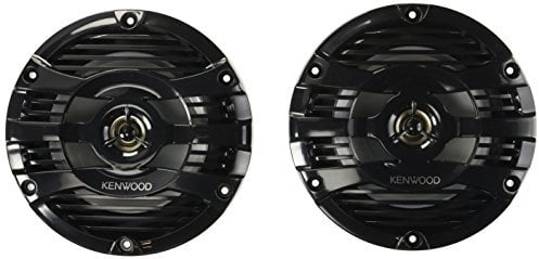 Kenwood KFC-1653MRB 6.5 Black Marine 2 Way Speakers 150 Watts