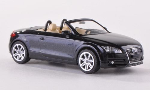 Audi TT Roadster (8J), metallic-schwarz, 2007, Modellauto, Fertigmodell, I-Wiking 1:87
