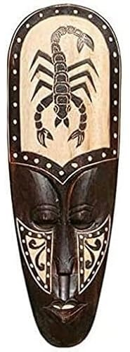 Wogeka - 50 cm Skorpion Holz Wandmaske - Tier Afrika Maske 62