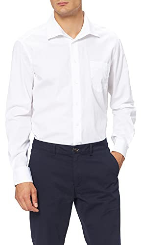JP 1880 Hommes Grandes Tailles L-8XL Chemise Droite, Manches Longues Blanc 3XL 703633 20-3XL