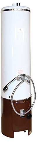 Wittigsthal Badeofen 100 Liter inkl. Armatur und Unterofen Farbe: Standard weiß
