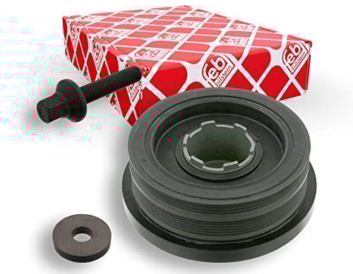 febi bilstein 34166 Puleggia (disaccoppiata) per albero a gomiti, con vite e disco, 1 unità
