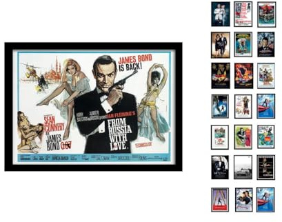 James Bond from Russia with Love (Liebesgrüße aus Moskau) Druck, gerahmt, mit Wandaufhängung, A3