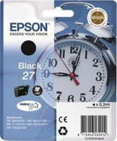 1x Original Tintenpatrone für Epson Workforce WF 7620 DTWF T2701, T 2701 - BLACK - - Inhalt: 6,2ml