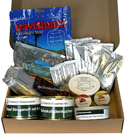 Feddeck EPa Typ 10 - Currywurst - Tagesration | Mit Schokokuchen und Leberwurst