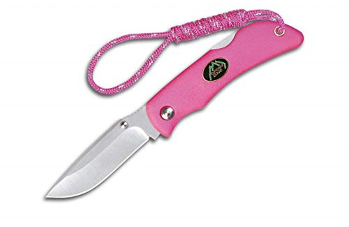 Outdoor Edge Mini couteau de poche rose pour adulte, 13 cm
