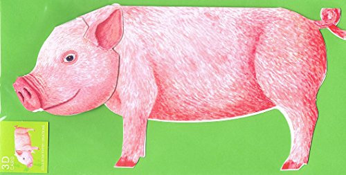 POP-UP-GLÜCKS-SCHWEIN lustige 3 D Glückwunschkarte/Faltkarte als Glücksbringer vor einer Prüfung wie Abitur/Bachelor oder als Grusskarte für Neujahr/Silvester