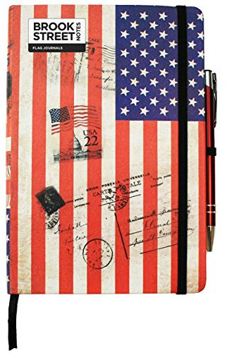 USA Flag Notebook - Hardback A5