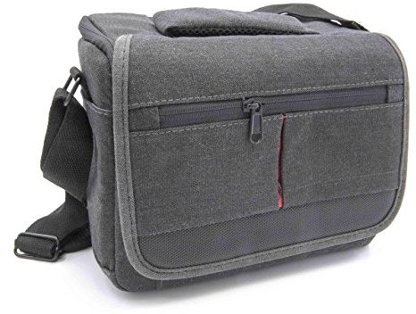 vhbw Borsa Universale grigia per Fotocamera, Videocamera Sony Alpha SLT-A55, SLT-A55V, SLT-A55VL, SLT-A55VY.