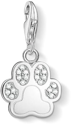 Thomas Sabo Damen Charm-Anhänger Tatze Pfote 925 Sterling Silber 1339-051-14