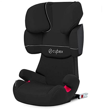 CYBEX Silver Solution X-Fix Child's Car Seat, For Cars with and without ISOFIX, Group 2/3 (15-36 kg), From approx. 3 to approx. 12 years, Pure Black