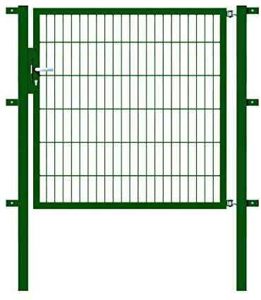 Alberts 647223 Einzeltor Flexo mit Zubehör | verschiedene Breiten und Höhen | grün | Breite 125 cm | Höhe 120 cm