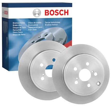 Bosch BD1108 Brake Disc Set - 279.9 mm Solid Discs - Rear Axle - ECE-R90 Certified - Reliable Braking, Stable Performance, Corrosion Protection - 1 Set of 2 Discs