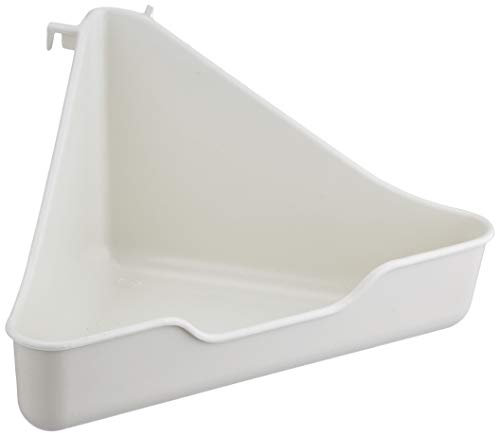 Little Friends Corner Litter Tray for Small Animals, Creamy White
