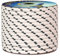 Corderie Italiane 006000488 Treccia mare multiuso giardino e fai da te, stabilizzato ai raggi U.V. resistente a intemperie e agenti atmosferici, 8 mm, 30 mt, colore bianco con spia blu