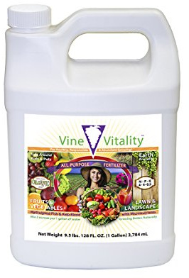 Vine Vitality All Purpose Fish & Kelp Liquid Fertilizer Concentrate, 1 Gallon
