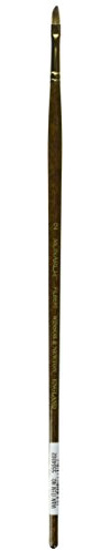 Winsor & Newton 5504002 Monarch Filbert Brush No. 2 4.5 mm Professional Synthetic Hair Brush for Oil or Acrylic Paints