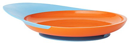 CATCH PLATE - Kleinkinderteller mit Auffangschale - orange/blau