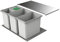 Naber Cox® Box 2T 800-4. Abfallsammler, hellgrau.