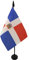 AZ FLAG - Tischflagge Dominikanische Republik - 15x10 cm - Dominikanische Tischfahne 10 x 15 Cm - Flaggen